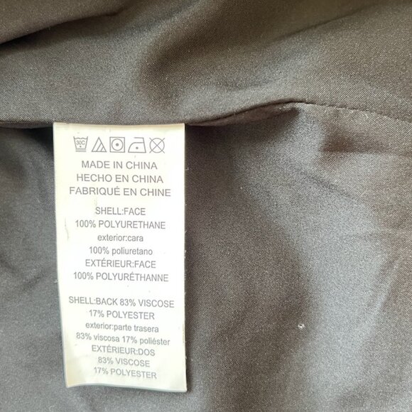 Michael Kors black faux leather jacket size M - Picture 6 of 9